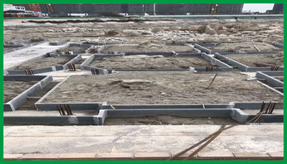 承臺陶?？招陌?工地磚胎膜用墻板