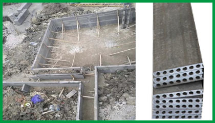 空心水泥板里面是用什么材料？